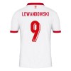 Polen Lewandowski 9 Hjemme EM 2024 - Herre Fotballdrakt